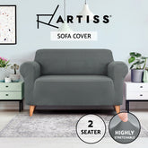 Artiss Sofa Cover Couch Covers 2 Seater Stretch Grey